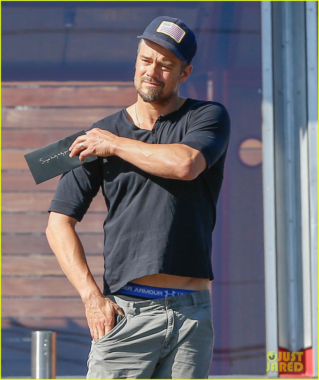 Josh Duhamel Celebrates Hockey Win With Cutie Pie Son Axl Photo