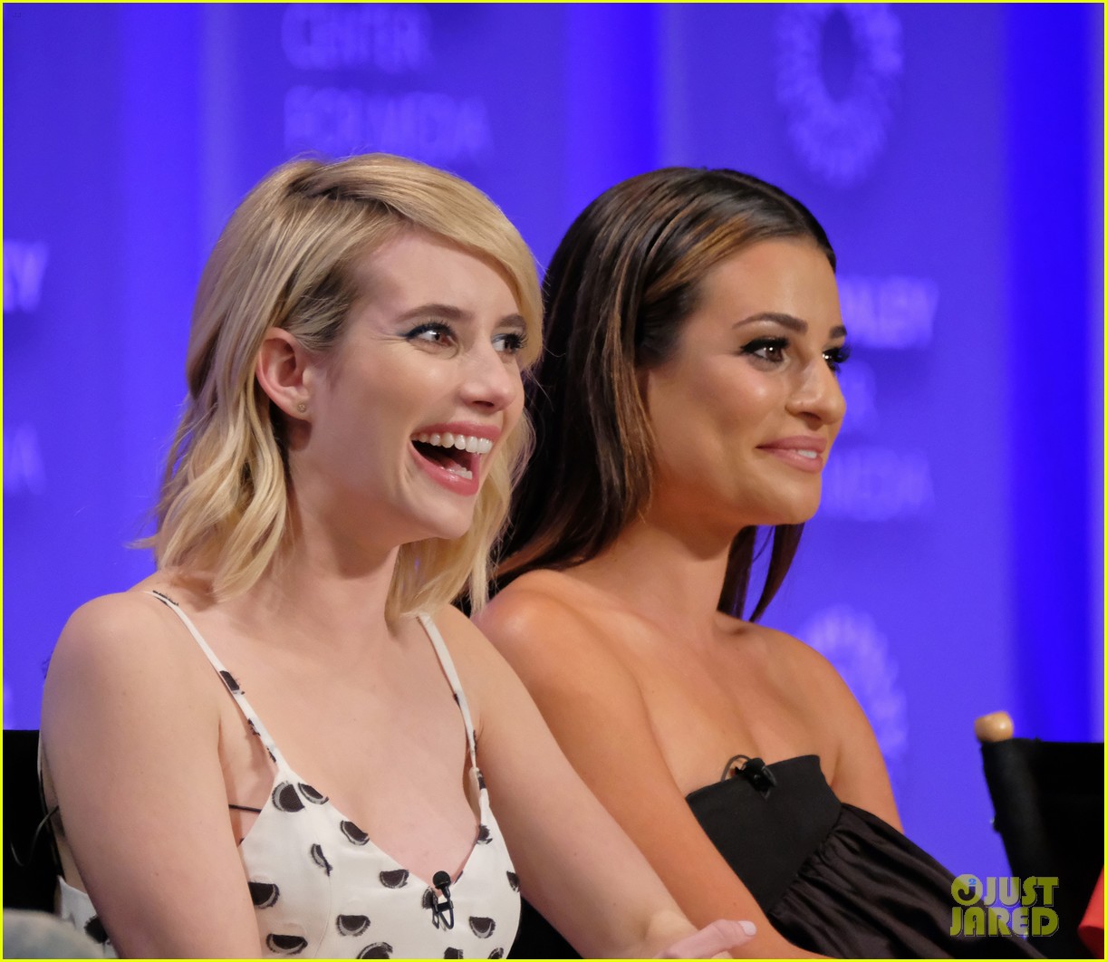 Lea Michele & Emma Roberts Hit 'Scream Queens' Paleyfest Panel Photo