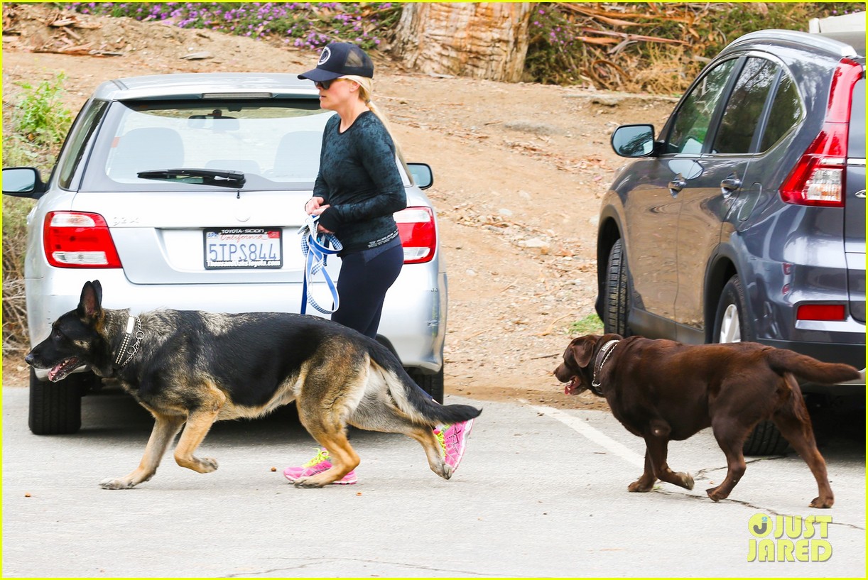 Photo: reese witherspoon hike dog brentwood 22 | Photo 3599187 | Just Jared