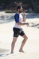 hugh jackman spends another day at the beach in st barts 19