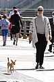 jennifer lawrence takes dog pippi for walk nyc 01
