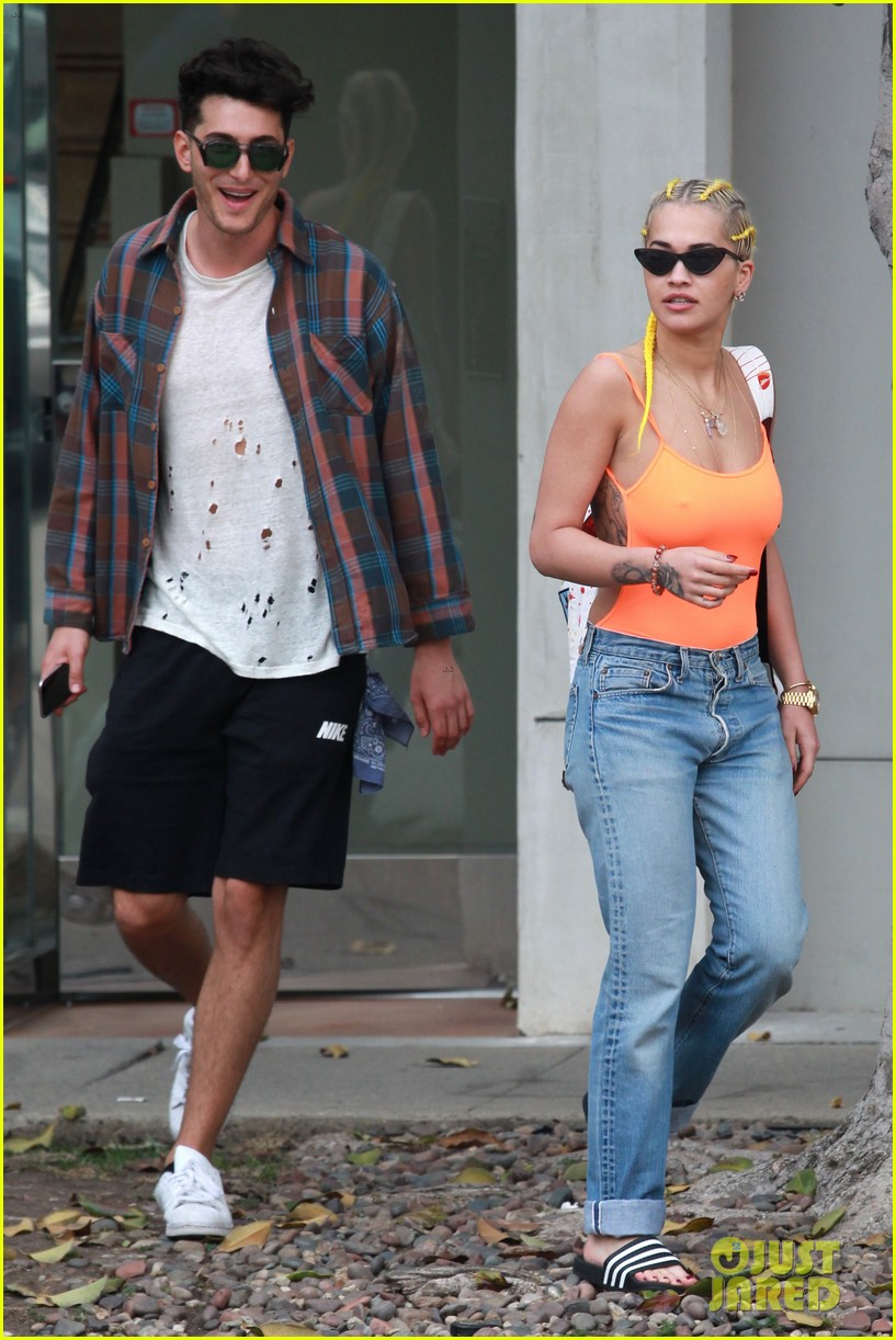 Photo: rita ora wears backless bathing suit with jeans 03 | Photo