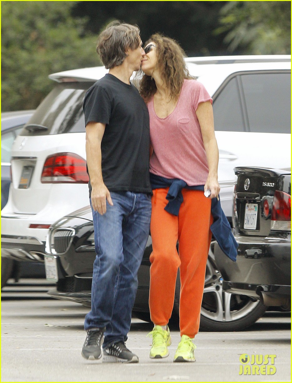 Minnie Driver & Boyfriend Neville Wakefield Pack on the PDA on Morning