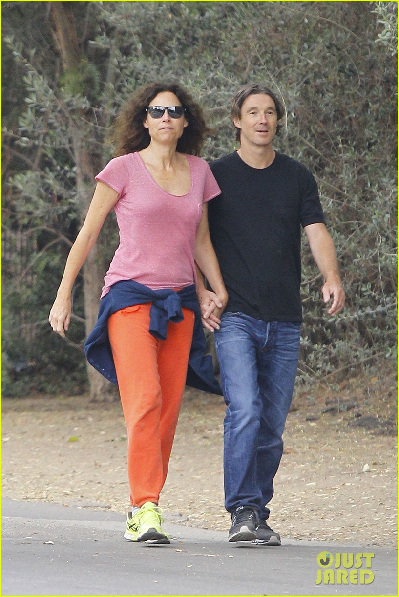 Minnie Driver & Boyfriend Neville Wakefield Pack on the PDA on Morning