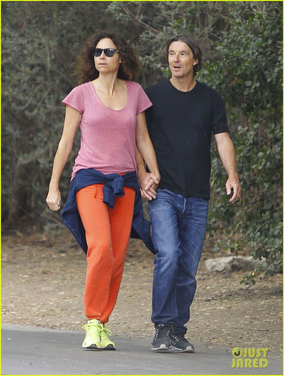 Photo: minnie driver and boyfriend neville wakefield pack on the pda on