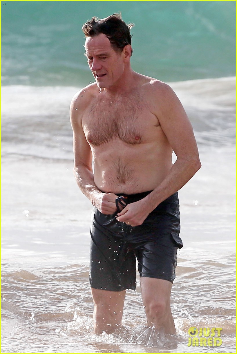 Bryan Cranston Goes Shirtless for Refreshing Swim in Hawaii bryan cranston ...