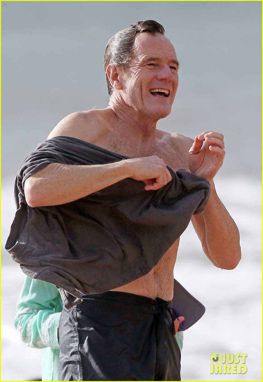 Bryan Cranston Goes Shirtless For Refreshing Swim In Hawaii Photo 3682834 Bryan Cranston