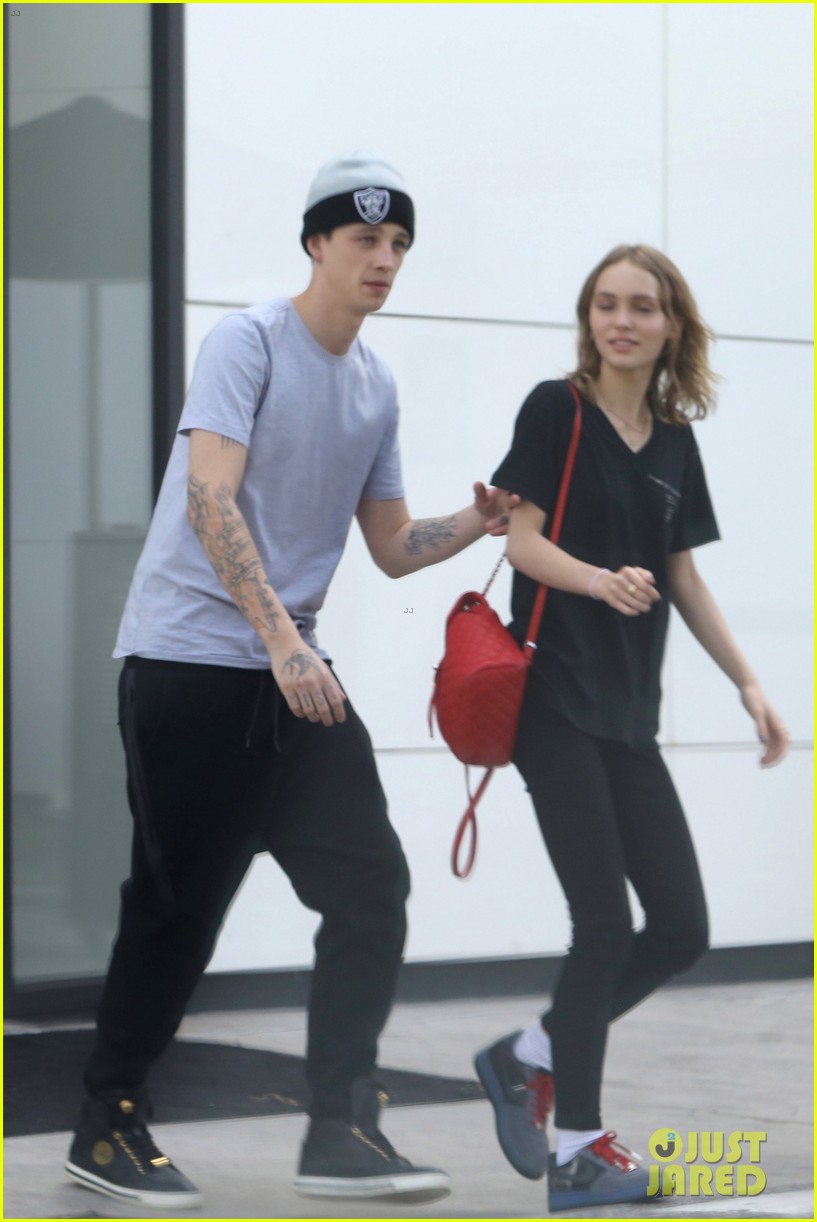 Lily-Rose Depp Makes Shopping Stop With Ash Stymest : Photo
