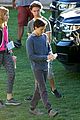 tom holland wears school sweatshirt on spider man homecoming set 12