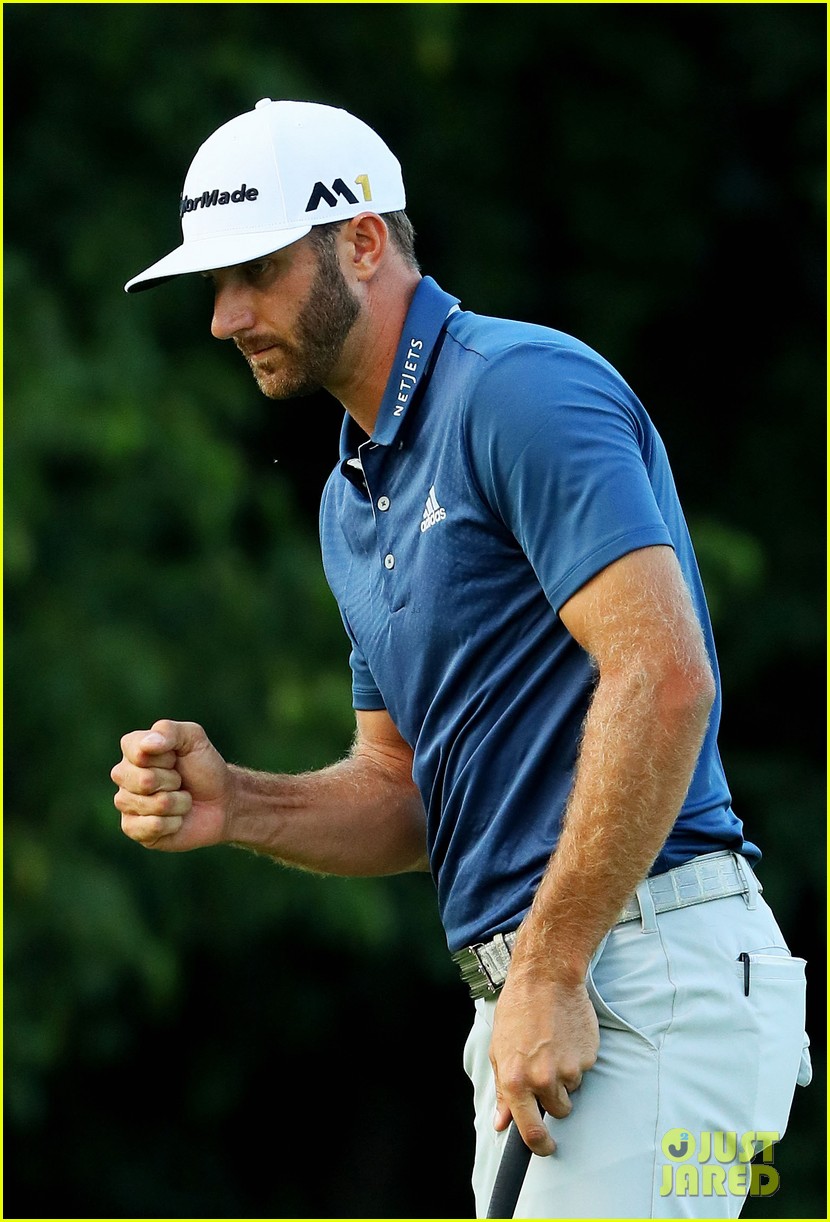 Dustin Johnson Celebrates US Open Win with Fiancee Paulina Gretzky