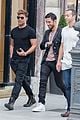 ricky martin boyfriend jwan yosef grab lunch after balmain fashion show 05