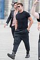 ricky martin boyfriend jwan yosef grab lunch after balmain fashion show 06