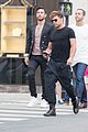 ricky martin boyfriend jwan yosef grab lunch after balmain fashion show 10