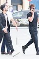 ricky martin boyfriend jwan yosef grab lunch after balmain fashion show 16