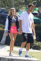 patrick schwarzenegger abby champion dinner lunch workout pics 02