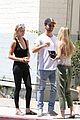 patrick schwarzenegger abby champion dinner lunch workout pics 05