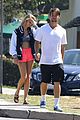 patrick schwarzenegger abby champion dinner lunch workout pics 12