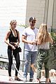 patrick schwarzenegger abby champion dinner lunch workout pics 29