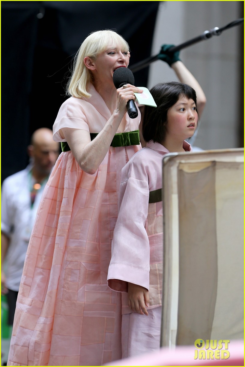 Paul Dano Films 'Okja' Scenes with Young Lead Seo-Hyeon Ahn: Photo