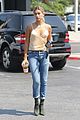 hailey baldwin coffee break after guess launch 28