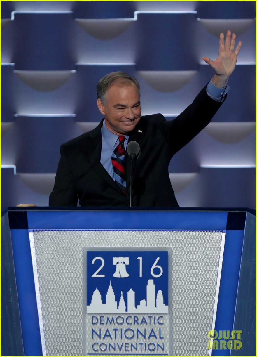 Photo: tim kaine 2016 dnc speech video 01 | Photo 3719558 | Just Jared