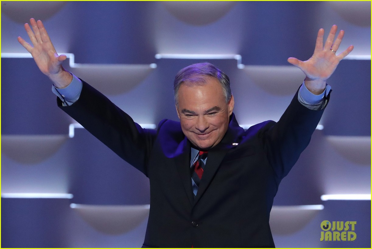 Photo: tim kaine 2016 dnc speech video 08 | Photo 3719565 | Just Jared