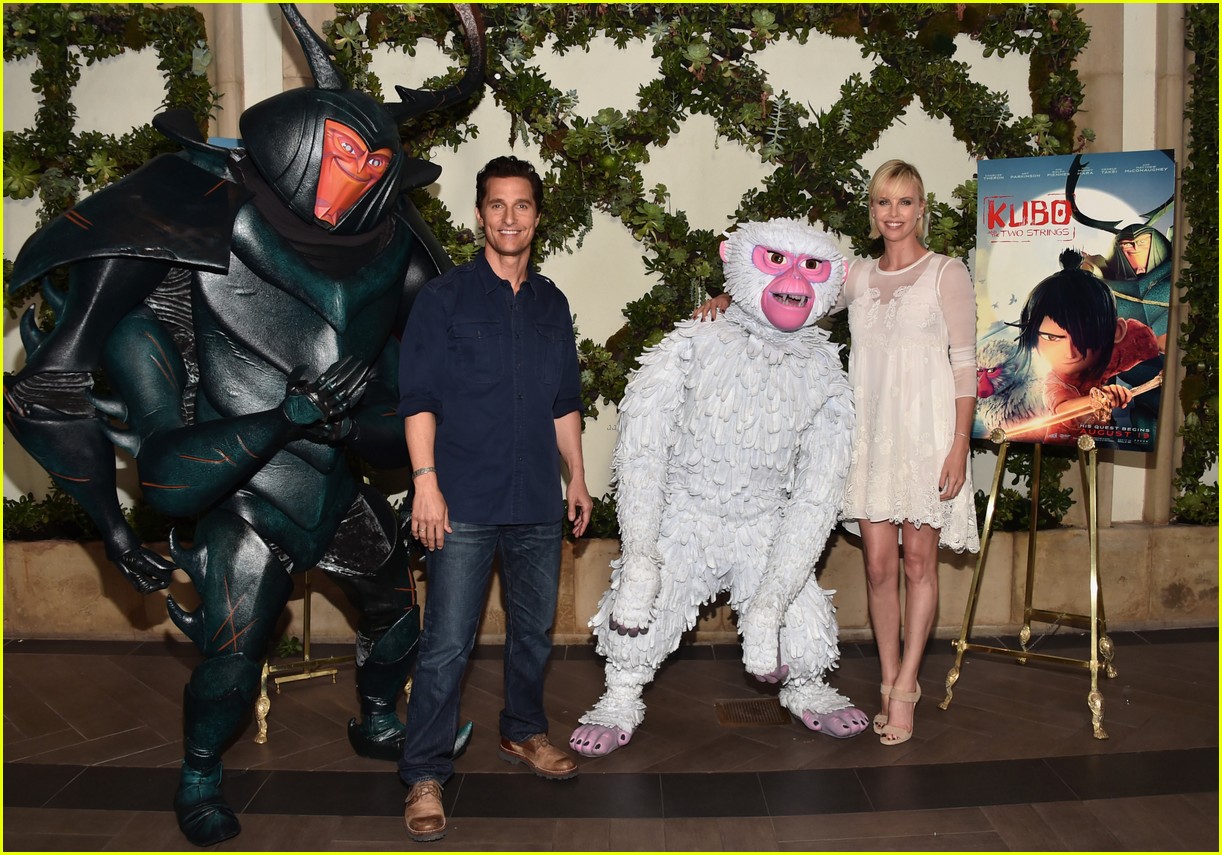 Matthew McConaughey & Charlize Theron Promote Animated Film