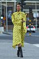 rihanna wears ruffled yellow dress for dinner in stockholm 08