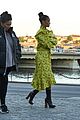 rihanna wears ruffled yellow dress for dinner in stockholm 13