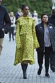 rihanna wears ruffled yellow dress for dinner in stockholm 14