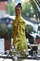 rihanna wears ruffled yellow dress for dinner in stockholm 15
