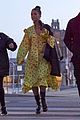 rihanna wears ruffled yellow dress for dinner in stockholm 24