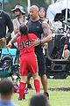 dwayne johnson gets pumped for fast 8 soccer scene 28