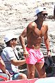 cristiano ronaldo wears brace on injured knee at the beach 08