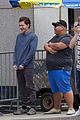 tom holland suits up on the set of spider man homecoming 10