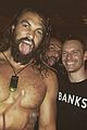 jason momoa shirtless birthday party michael fassbender 01