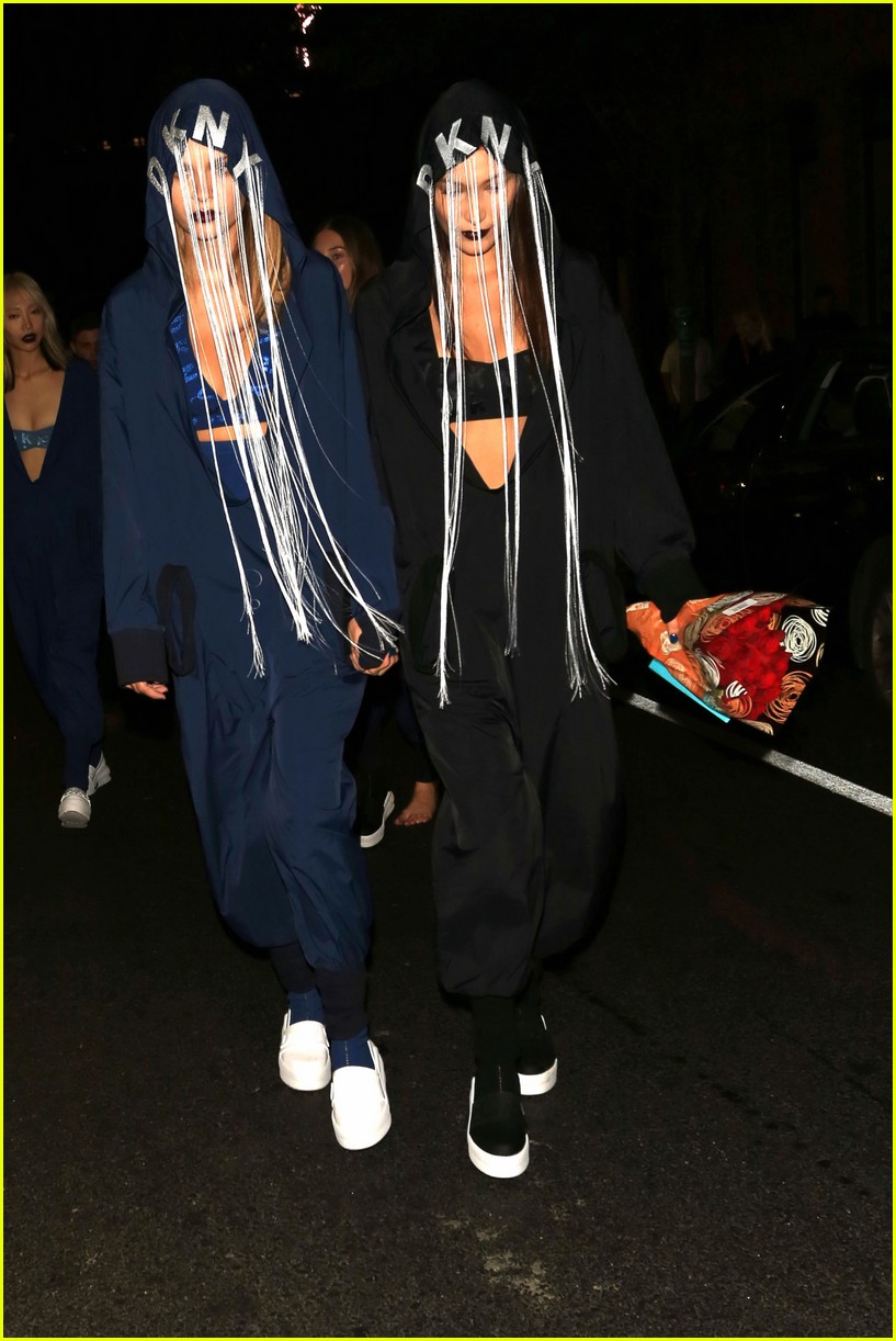 Bella Hadid & Taylor Hill Rock the DKNY Runway During NYFW: Photo