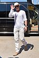 brad pitt boards a private plane in croatia 01