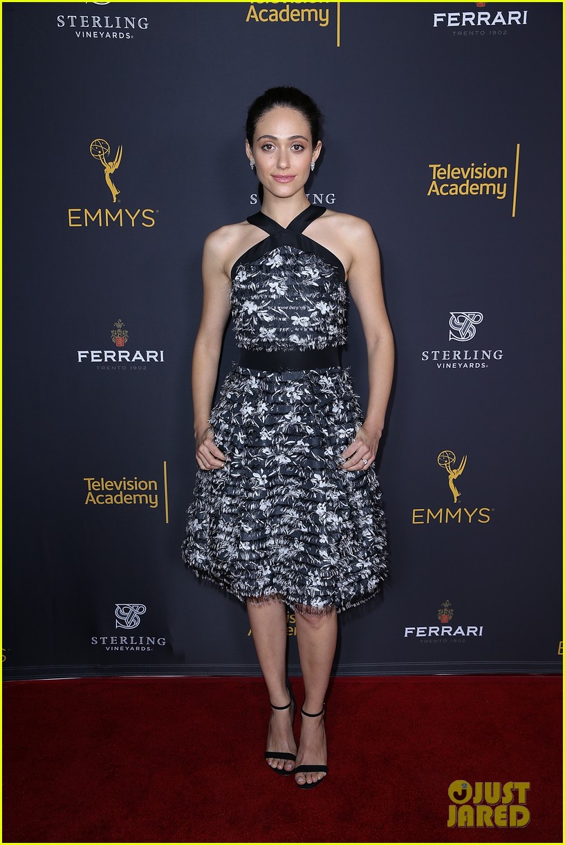 Emmy Rossum Supports Fiance Sam Esmail At Emmys Writers Nominee Dinner