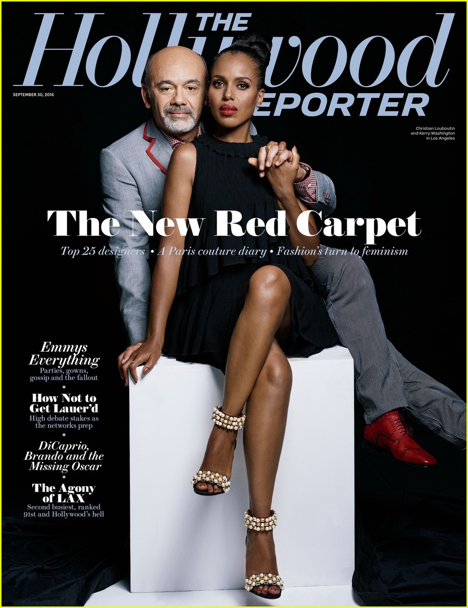 Kerry Washington Celebrates Christian Louboutin & THR's Top Red Carpet