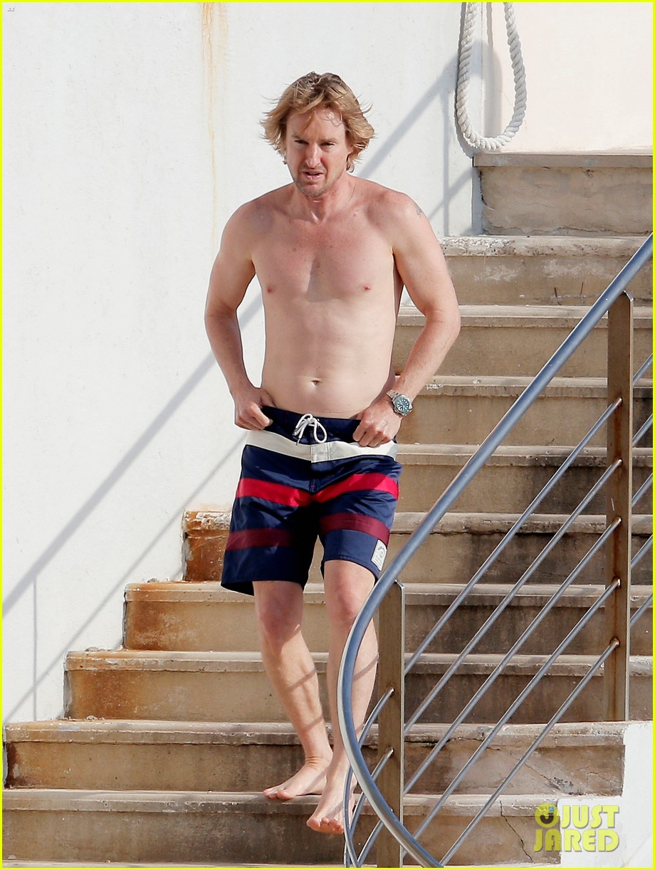 Owen Wilson Goes Shirtless & Bares Fit Body in France. owen wilson goes...