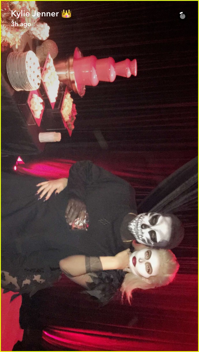 Kylie Jenner Hosts Epic Halloween Dinner with Tyga & Kendall Photo