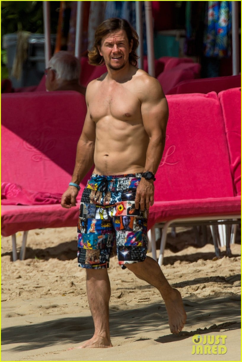 Mark Wahlberg Continues Showing Off His Hot Body in Barbados!