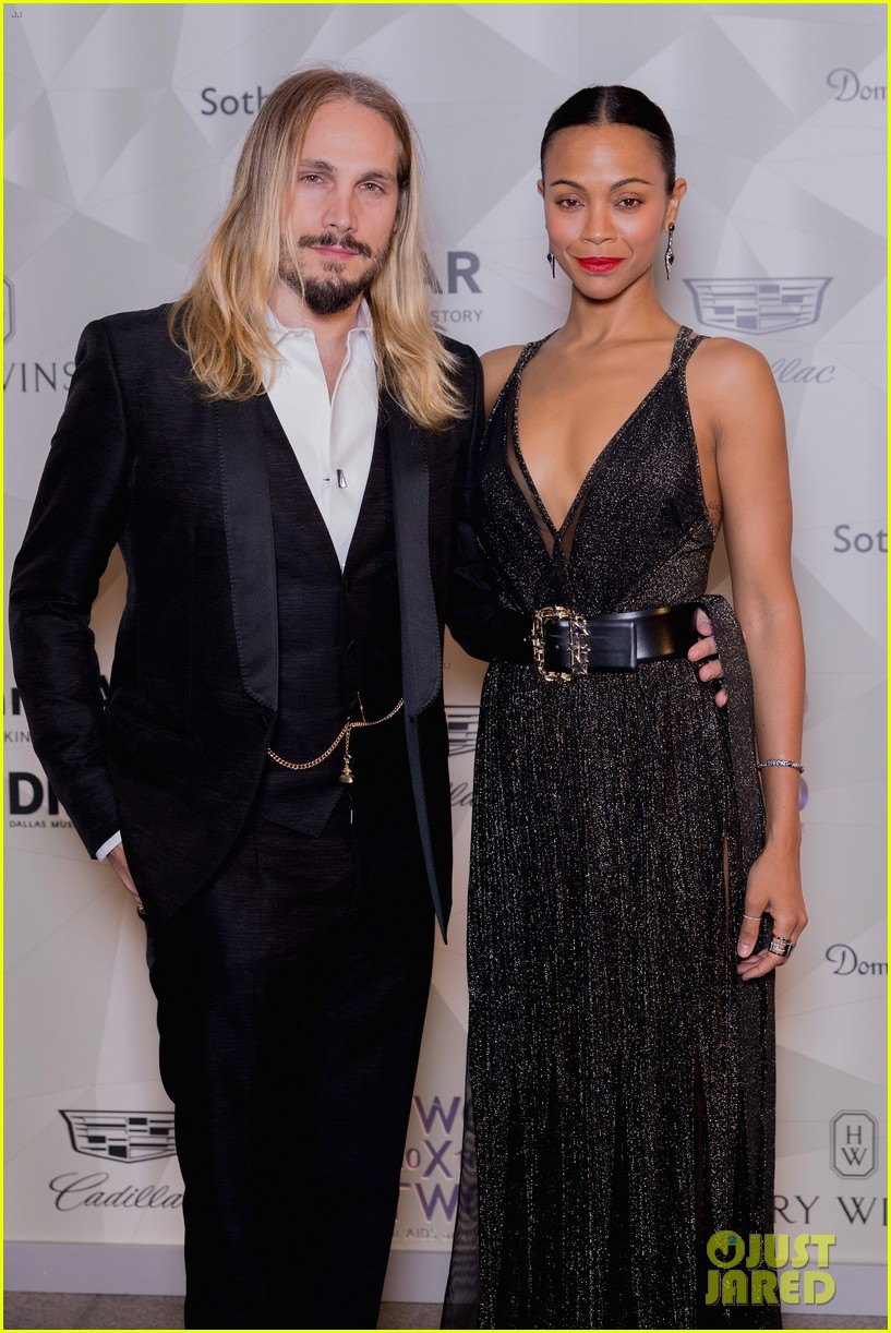 Zoe Saldana Glitters at Dallas Charity Event With Marco Perego: Photo
