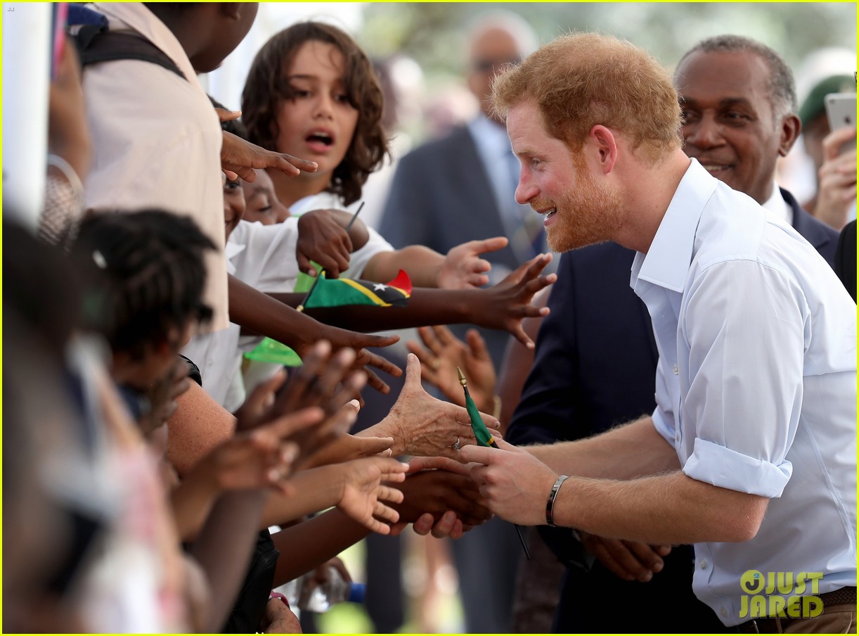 Prince Harry Releases Baby Turtles into the Ocean on Caribbean Tour