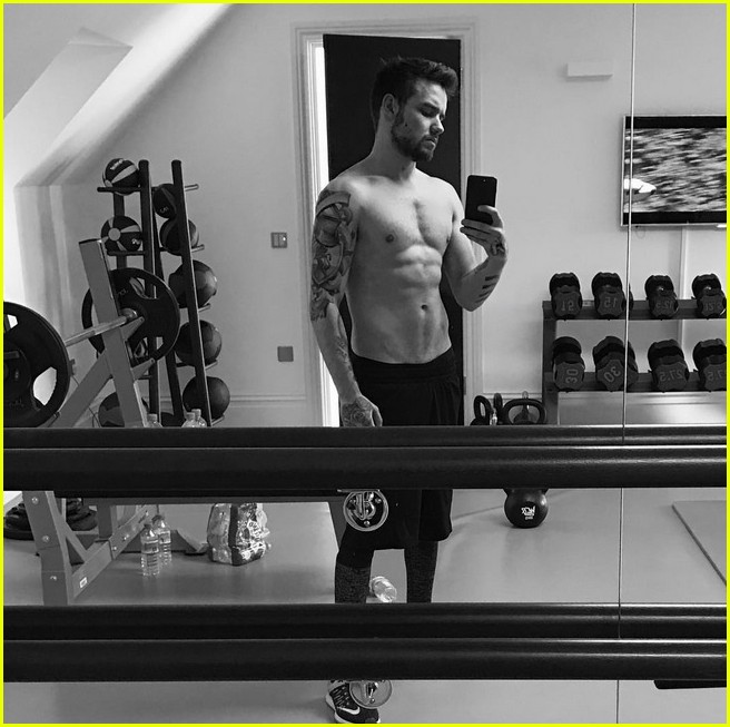 Liam Payne Posts New Shirtless Selfie with His Shaved Chest Photo
