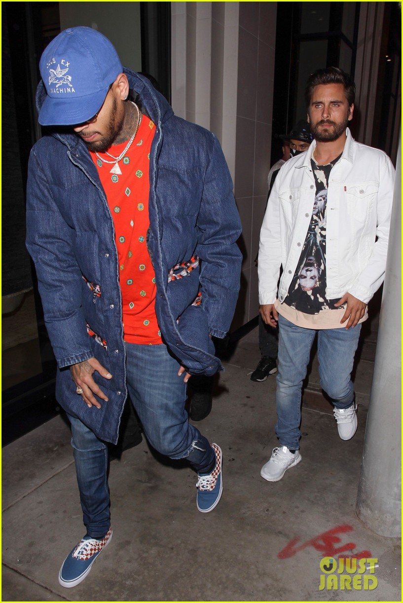Scott Disick Attends 'Fear of God' Launch With Chris Brown Photo(01)
