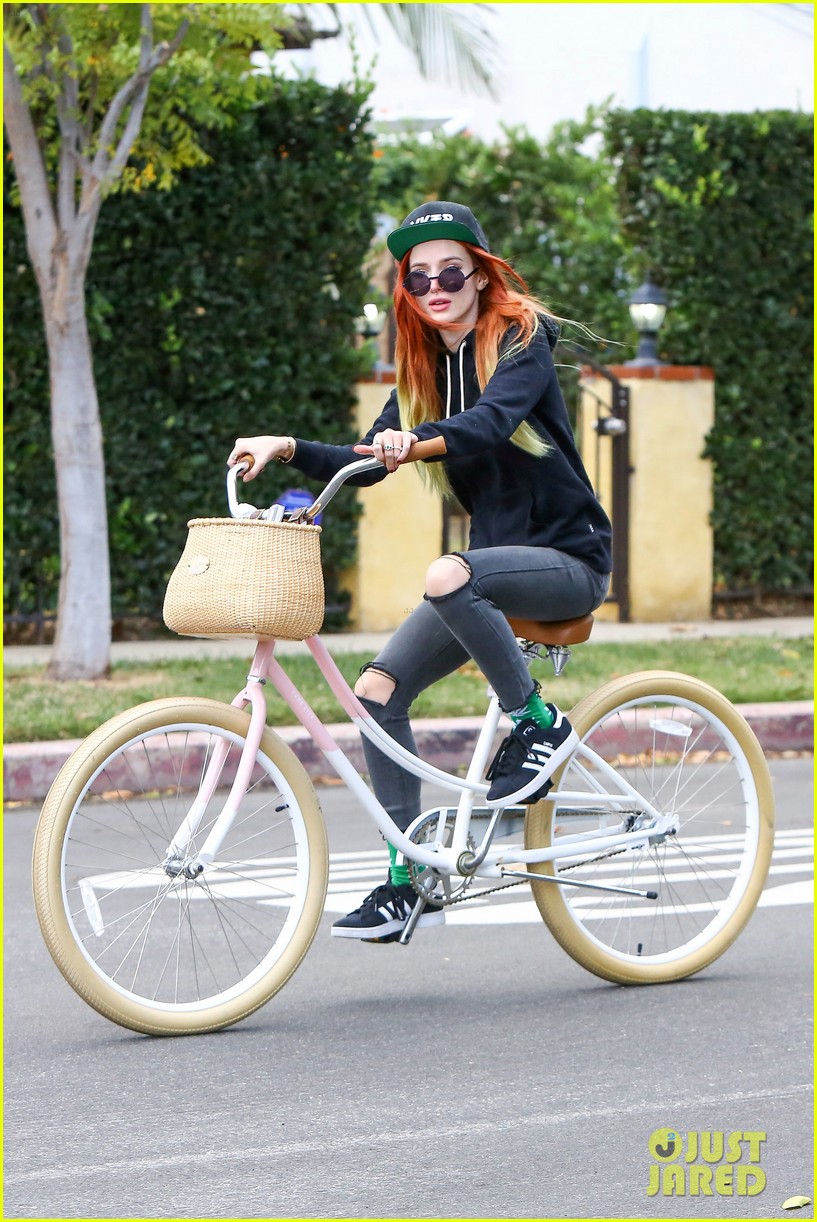 Photo: bella thorne bike ride sunday 05 | Photo 3816576 | Just Jared