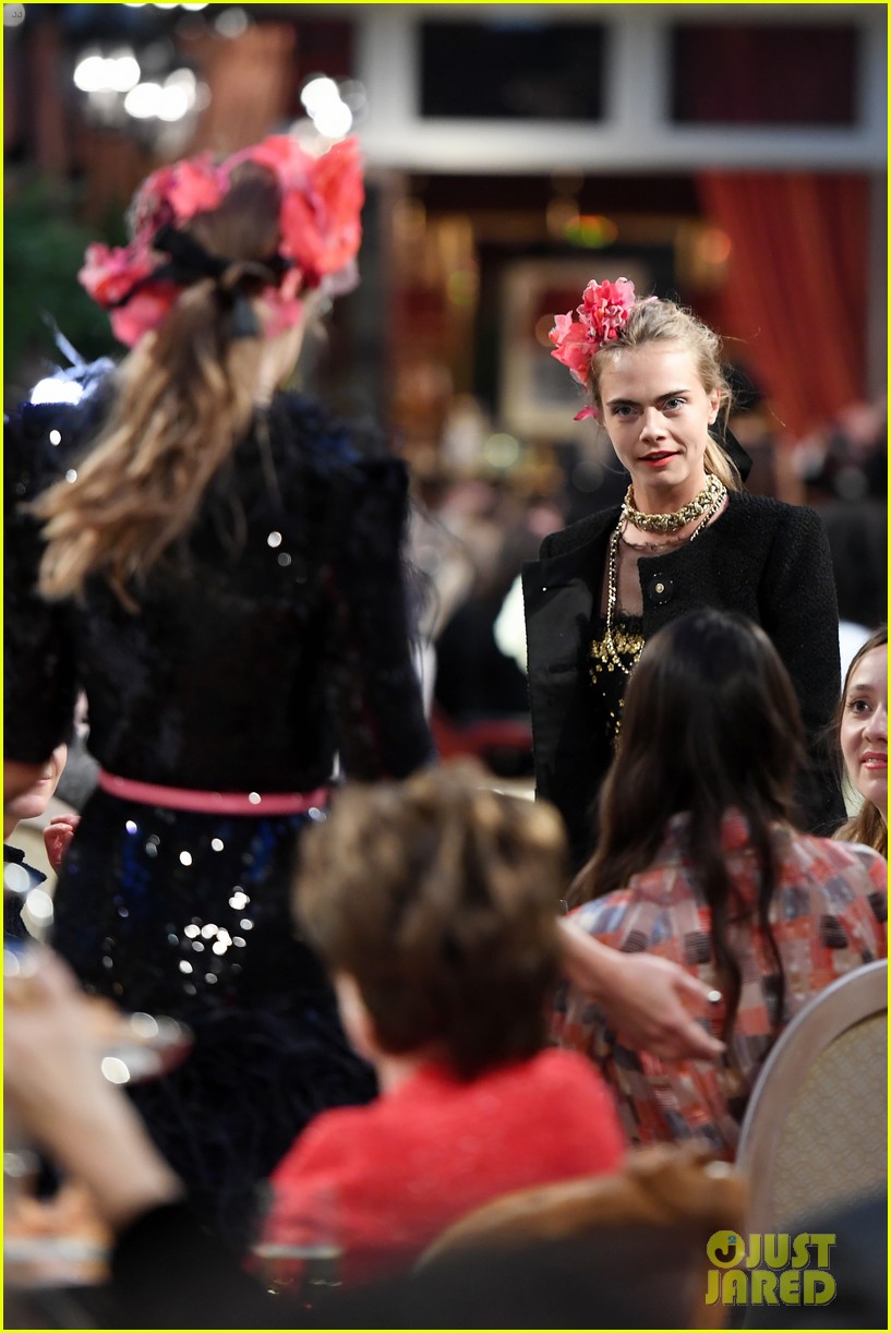 Cara Delevingne Returns to 'Chanel' Runway With LilyRose Depp & Sofia