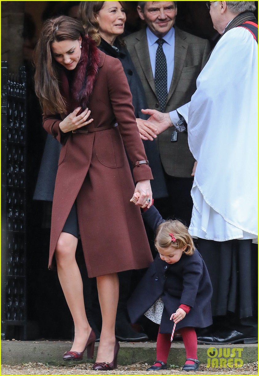 Prince & Princess Charlotte Enjoy Christmas Day Candy Canes at